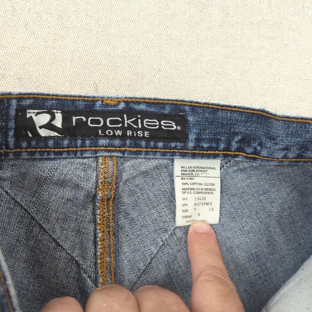 Vintage Rockies Jeans Womens 7 16 Blue Low Rise Mom Bareback‎ - Picture 9 of 14
